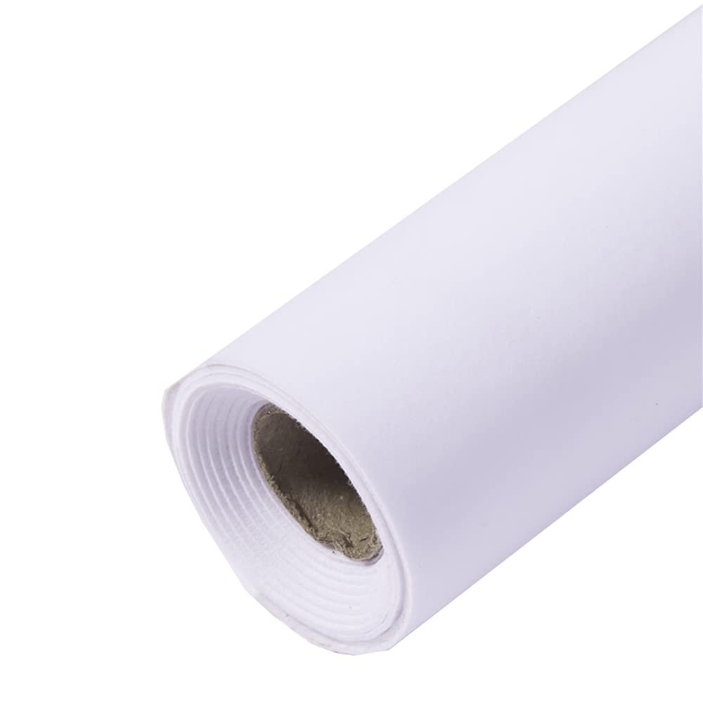 14.5"x78.7" Self Adhesive Velvet Drawer Liner Roll Felt Fabric Velvet Flocking Liner for Jewelry Drawer Box Shelf Crafts (White)
