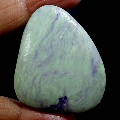 Dazzlegems 99.65 Cts. Very Rare Kammererite Chrome Clinochlore Tumbled Stone from Turkey-12