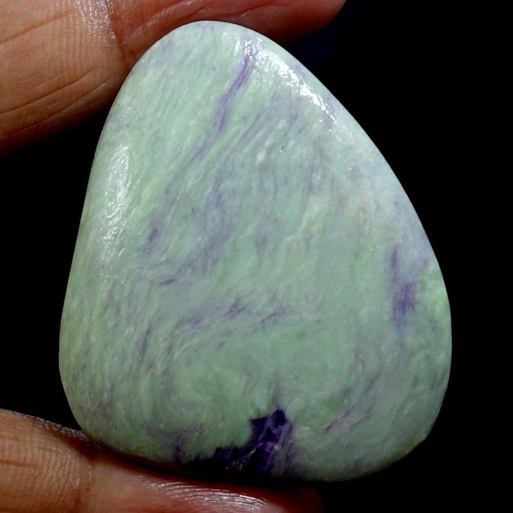 Dazzlegems 99.65 Cts. Very Rare Kammererite Chrome Clinochlore Tumbled Stone from Turkey-12
