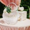 AMLESO 3Pcs Flower Girl Basket White Flower Basket, Wedding Basket for Matrimony view 2