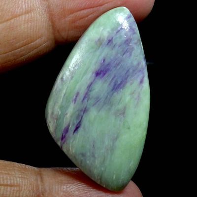 Dazzlegems 57.25 Cts. Very Rare Kammererite Chrome Clinochlore Tumbled Stone from Turkey-43