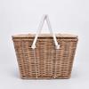 Cute Summer Bell Piki Basket Natural Vintage Rattan Woven Portable Picnic Basket Multifunctional Storage Box view 2