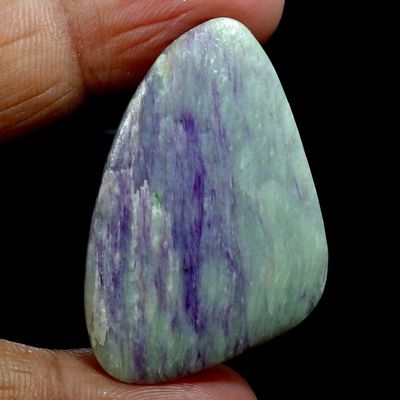 Dazzlegems 46.80 Cts. Very Rare Kammererite Chrome Clinochlore Tumbled Stone from Turkey-50