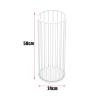 Umbrella Rack Hua Modern Light Luxury Umbrella Rack Metal Craft, Home Hotel Office Umbrella Storage Rack, with Drip Tray and Hook, 24x24x58cm (Color : White) view 2