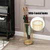 Umbrella Rack Hua Modern Light Luxury Umbrella Rack Metal Craft, Home Hotel Office Umbrella Storage Rack, with Drip Tray and Hook, 24x24x58cm (Color : White) view 3
