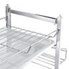 3-layer Stainless Steel Metal Kitchen Storage Rack Basket Storage Box Dish Drain Rack Dish Drying Rack With Tray To Save Space And Easy To Clean 50 24 63 Cm ZDXY view 2