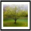 Amanti Art Framed Wall Art Print 18x25 The Cat by the Tree by Arne Ostlund, Abstract Wall Art, Modern Contemporary Decor, Medium Poster Painting Artwork for Living Room, Bedroom, Bathroom, Kitchen, view 1