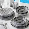 18-Piece Melamine Dinnerware Set Printmaker Design view 1