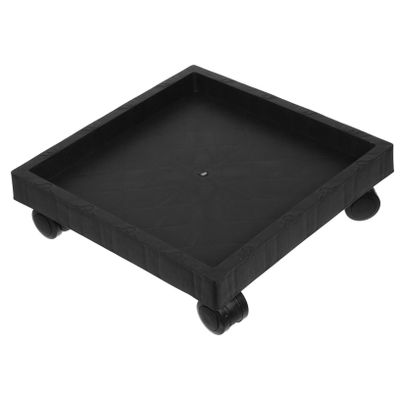 Cabilock Garden Patio Flower Pot Stand with Wheels Heavy-Duty Tray Thickened Base for Use Deep Mobile Plant Trolley with Rollers