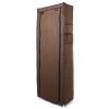 10 Tier Shoe Rack Storage Organizer, 36 Pairs Portable Double Row Shoe Rack Shelf Cabinet Tower for Closet with Nonwoven Fabric Cover (Coffee), (58 x 29 x 160)cm view 2