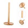 1pc Roll Solid Wood Roll Holder Toilet Paper Holder Tissue Reserve Tissue Holder view 3