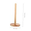 1pc Roll Solid Wood Roll Holder Toilet Paper Holder Tissue Reserve Tissue Holder view 4