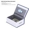 Mini Box,Simulation Book Security Money Jewelry Box,with Lock Keys,for Children and Friends(Blue) view 4