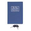 Mini Box,Simulation Book Security Money Jewelry Box,with Lock Keys,for Storing Money,Jewelry(Blue) view 1