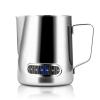 Milk Frothing Pitcher 600ml Stainless Steel Coffee Milk Frother Steamer Cup Foam Making with Thermometer for Making Espresso Cappuccino Latte Hot Chocolate view 1