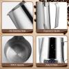 Milk Frothing Pitcher 600ml Stainless Steel Coffee Milk Frother Steamer Cup Foam Making with Thermometer for Making Espresso Cappuccino Latte Hot Chocolate view 4