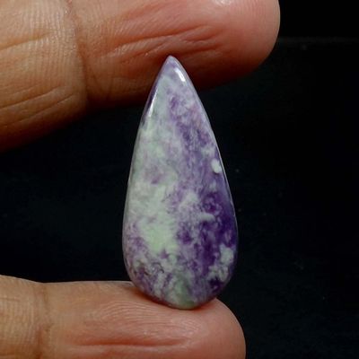 Dazzlegems 12.00 Cts. Very Rare Kammererite Chrome Clinochlore Tumbled Stone From Turkey-66