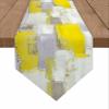 ARTSHOWING Yellow and Gray Table Runner Farmhouse Style Burlap Table Runner Abstract Modern Art Painting Table Runners for Family Kitchen Dinning Table Decorative 13 X 90 Inch view 1