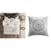 INK+IVY Luxurious Cotton Bedding Set + Decorative Pillow - Mid Century Modern Style, Matching Shams and Lumbar Support view 1