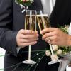4 Piece Wedding Cake Knife and Champagne Flutes Server Set Mr and Mrs Toasting Flutes Crystal Rhinestone Cake Cutting Set for Bride and Groom Wedding Engagement Bridal Shower Gifts(Gold) view 4