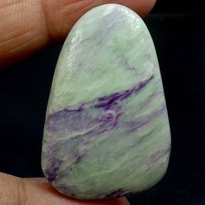 Dazzlegems 68.80 Cts. Very Rare Kammererite Chrome Clinochlore Tumbled Stone from Turkey-82