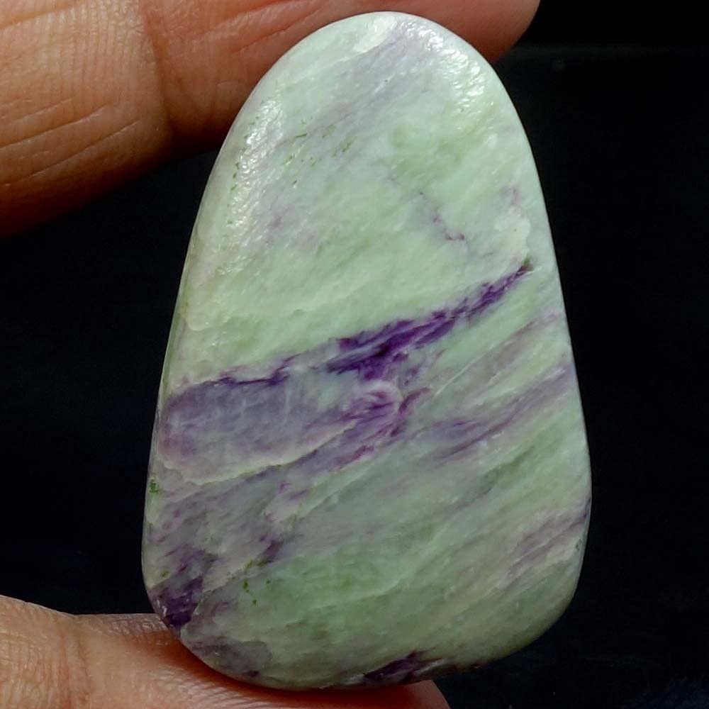 Dazzlegems 68.80 Cts. Very Rare Kammererite Chrome Clinochlore Tumbled Stone from Turkey-82