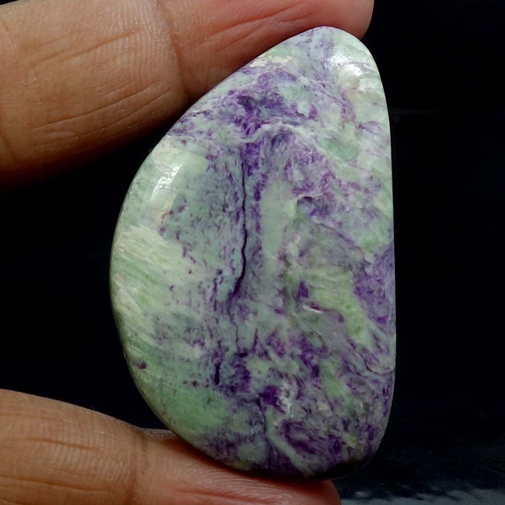 Dazzlegems 105.85 Cts. Very Rare Kammererite Chrome Clinochlore Tumbled Stone from Turkey-84