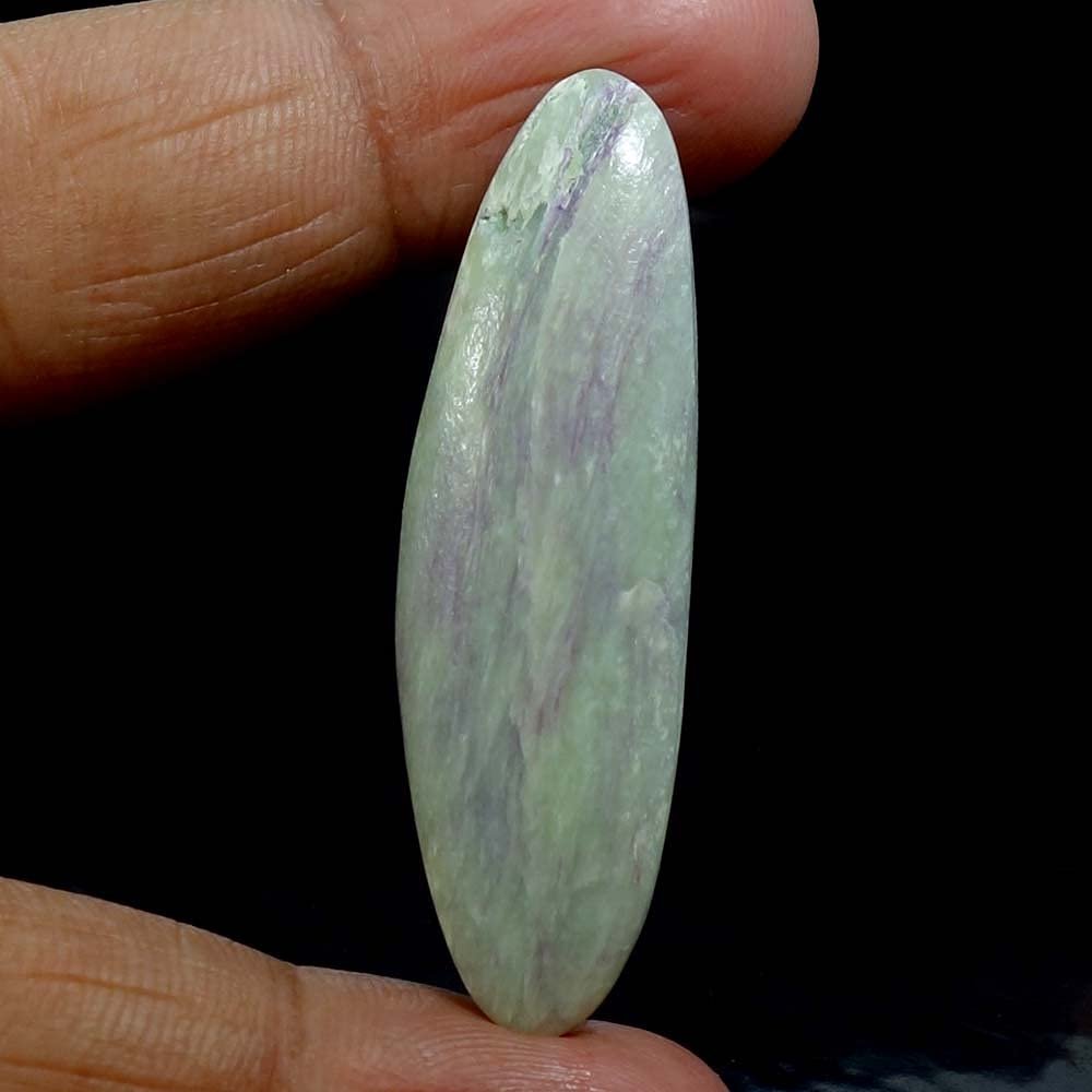Dazzlegems 37.20 Cts. Very Rare Kammererite Chrome Clinochlore Tumbled Stone from Turkey-93