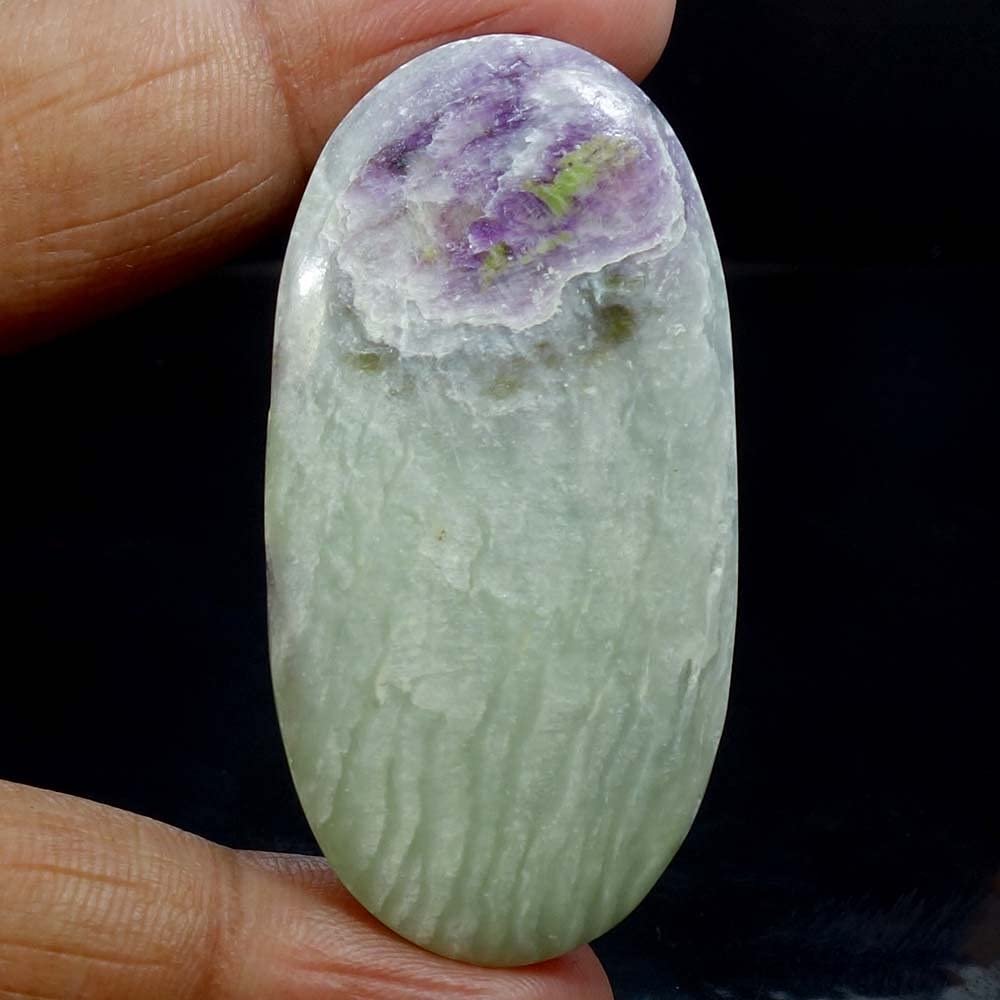 Dazzlegems 87.80 Cts. Very Rare Kammererite Chrome Clinochlore Tumbled Stone from Turkey-99