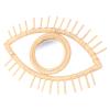 Hemoton 1pc Creative Woven Appearance Decorative Wall Mirror Nordic Style for Bedroom Bathroom Decor Unique Art Design for Home Hotel Use view 1