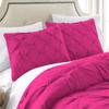 International Sheets Luxury 1000 Thread Count 100% Egyptian Cotton 7 Piece Pinch Pleat Pintuck Bedding Comforter Set (Cal-King, Hot Pink) view 2