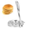 Aqur2020 Aluminum Alloy Tortilla Press, Foldable, Silver, 8.7x6.3x3.1 Inch, for Homemade Tortillas and Empanadas view 4