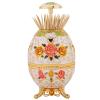 Toothpick Dispenser Toothpick Storage Metal Toothpick Container for Office Decoration(Golden Flower) view 1