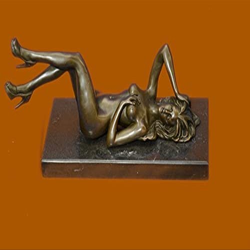 Bronze Art Sculpture Signed Original Mavchi Nude Naked Laying Statue Figure Art