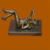 Bronze Art Sculpture Signed Original Mavchi Nude Naked Laying Statue Figure Art view 1