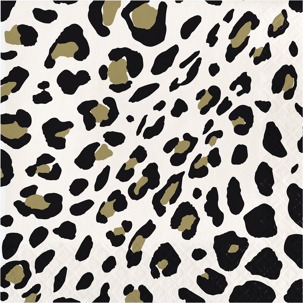 Leopard Napkins, 16 ct