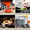 All-Clad FusionTec Ceramic Soup Pot 4 Quart Induction Oven Broiler Safe 500F Pots and Pans, Cookware Platinum view 4