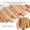 DESAINOPH Wooden Coat Rack Wall Mounted Sticks Multi Rack Solid Handmade Natural Wood Artwork with 5 Flip-Down Unique Modern Hooks for Coats Bag Hat Umbrella view 4