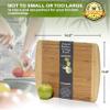 30 x 20 Inch MASSIVE XXXL Extra Large Bamboo Cutting Board and Medium-Large Wood Cutting Board : 14.5 x 11.5 Inches view 3
