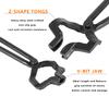 16" Z V-Bit Style Tongs Knifemaking Bladesmith Blacksmith Tongs view 3