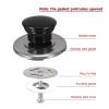 Cabilock 6pcs Whistling Kettle Replacement Knobs Black and Red Teakettle Lid Handles for Easy Installation -scalding Design for Home Use view 2
