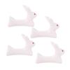 8pcs holders tool carrier Bunny shape chopstick rest Ceramic spoon holder miniature bunnies ceramic rabbit chop sticks chopstick rest rack view 1