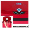 13 Gallon 50 Liter Garbage Can Kitchen Trash Can with Lid Automatic Sensor Touch Free Stainless Steel Waste Bin for Bathroom Bedroom Home Office,Red view 2