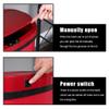 13 Gallon 50 Liter Garbage Can Kitchen Trash Can with Lid Automatic Sensor Touch Free Stainless Steel Waste Bin for Bathroom Bedroom Home Office,Red view 3