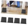 VOSAREA 4pcs Square Furniture Risers - Caps for Chair and Sofa Legs Floor Scratch Protector for Beds and Tables Pads view 4