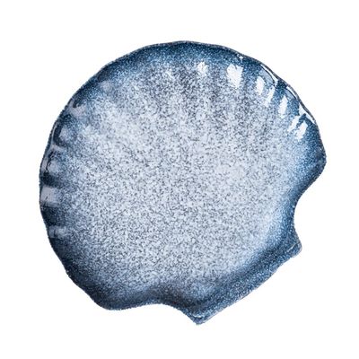 1pc Creative Shell Shape Ceramic Plate Unique Dinnerware for Home Restaurant and Hotel Use for Salads Noodles Fruits More Easy to Clean Beautiful Design