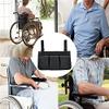 ITODA Wheelchair Armrest Pouch Organizer Bag for Side of Chair Reflective Universal Bunk Bedside Railing Bag Arm Rest Accessories Storage for Electric, Manual or Powered Chairs, Mobility Scooter view 2