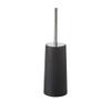 GYDMEG Toilet Brush and Holder, Toilet Brush with Stainless Steel Long Handle, Space Saving, Deep Cleaning, Covered Brush Toilet Bowl Brush for Bathroom (Black) view 1
