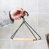 YRHH Towel Rail, Toilet Paper Holder Wooden Tissue Hanger Vintage Kitchen Dish Cloth Stand Roller Rack Bathroom Toilet Storage Kitchen Organizer .-Large view 4