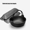 AIZYR Japanese Style Cast Iron Pot, Uncoated Sukiyaki Hot Pot Cookware Soup Pan for Home or Even Restaurant Use,27cm view 4